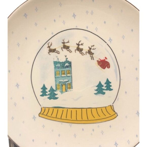 Joyland Christmas Snow Globe Plate Set - Picture 3 of 4